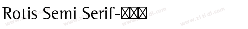Rotis Semi Serif字体转换